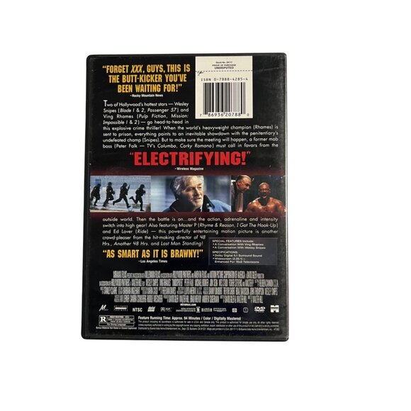 Undisputed 2002 DVD Action Crime Thriller Wesley Snipes Ving Rhames Pre-Owned - Picture 2 of 4